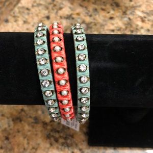 J.Crew factory fun Bangles set of 3